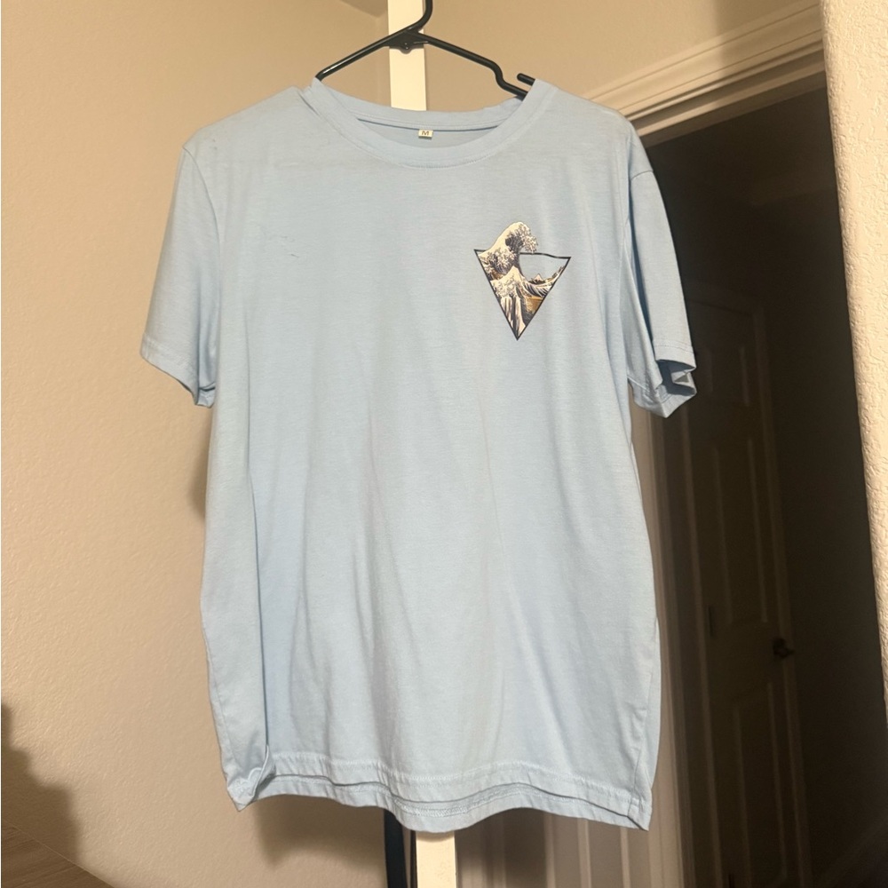 Light Blue Graphic T-Shirt